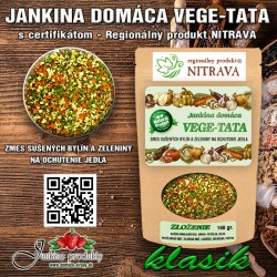 Jankina pravá domáca vegeta bez zvyraznovačov chuti a konzervantov, vege-tata, predaj domácich výrobkov bezlepkova