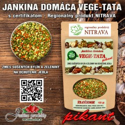 Jankina pravá domáca vegeta pikantná bez zvyraznovačov chuti a konzervantov, vege-tata, predaj domácich výrobkov bezlepkova