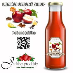 domáci ovocný sirup pečené jablko domáce produkty od janky jablková štrúdľa jablkové pité